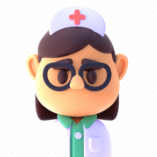Nurse, avatar, proffesion, people, emoji 3D illustration - Download on Iconfinder