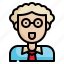 glasses, boy, man, male, user, profile, person, account, avatar icon 