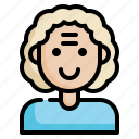 grandmother, elderly, female, woman, user, person, human, avatar icon