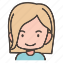 avatar, user, profile, person, woman, girl