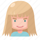 avatar, user, profile, person, woman, girl, female