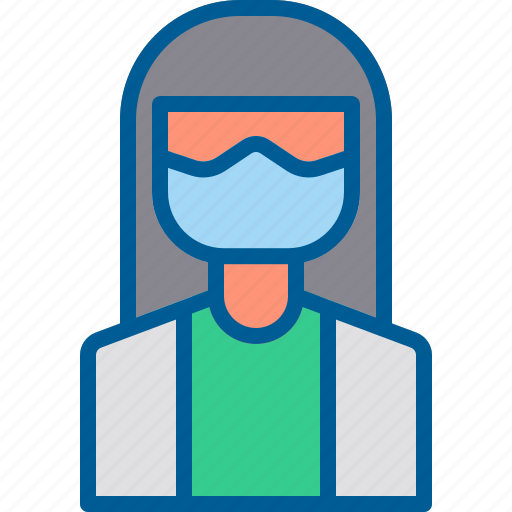 Avatar, coronavirus, doctor, face mask, nurse, surgeon, woman icon - Download on Iconfinder