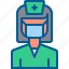 avatar, coronavirus, face mask, hospital, nurse, woman 