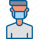 avatar, boy, coronavirus, face mask, male