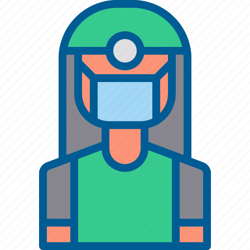 Avatar, coronavirus, doctor, face mask, female, surgery icon - Download on Iconfinder