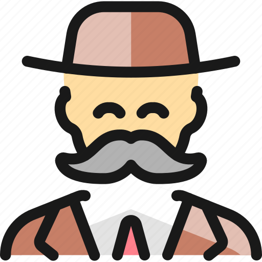 Man, moustache, vintage icon - Download on Iconfinder