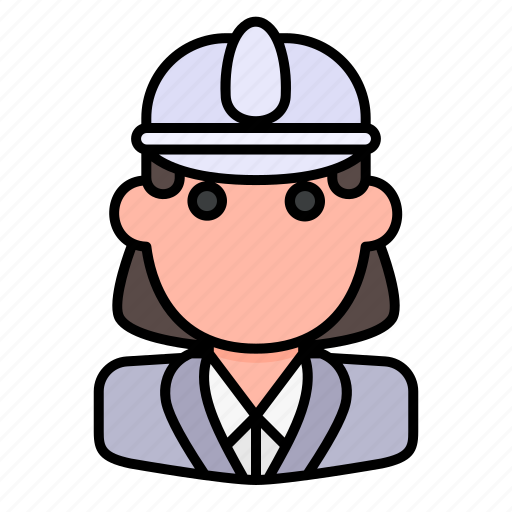 Architect, architecture, engineer, job, professional, woman icon - Download on Iconfinder
