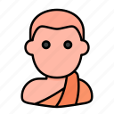 avatar, buddhist, monk, people, profile, social, user