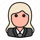 avatar, businesswoman, manager, people, profile, user