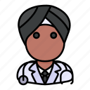 avatar, doctor, hindu, indian, medic, professional, pshysician
