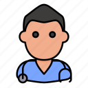 avatar, doctor, hospital, man, nurse, professional, user