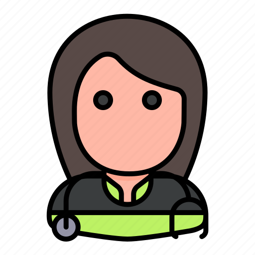 Doctor, paramedic, physician, professional, woman icon - Download on Iconfinder