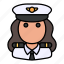 avatar, pilot, professional, user, woman 