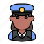 avatar, guard, police, policewoman, professional, woman 