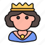 avatar, monarchy, queen, royal, user, woman 
