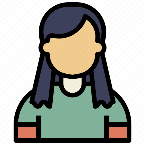 Girl, woman, female, young, person, people icon - Download on Iconfinder