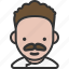 avatar, chef, male, mustache 