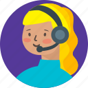 avatar, girl, telemarketer, person, profile, woman