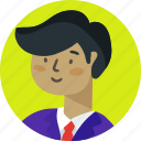 avatar, boy, business man, student, business, people, person