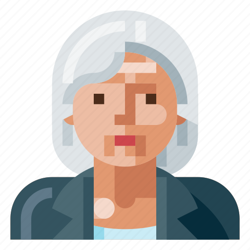 Avatar, business, human, old, portrait, profile, woman icon - Download on Iconfinder