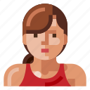avatar, human, portrait, profile, sport, user, woman