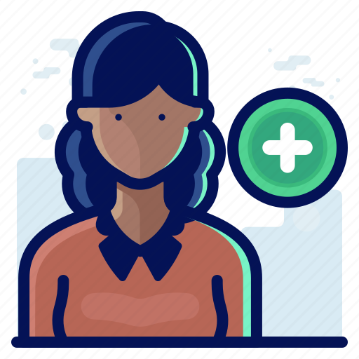 Account, add, avatar, create, new, user, woman icon - Download on Iconfinder
