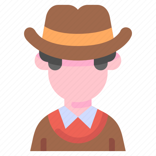 Avatar, costume, cowboy, hat, human, people icon - Download on Iconfinder