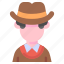 avatar, costume, cowboy, hat, human, people 