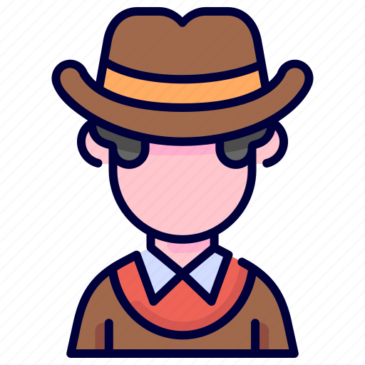 Avatar, costume, cowboy, hat, human, people icon - Download on Iconfinder