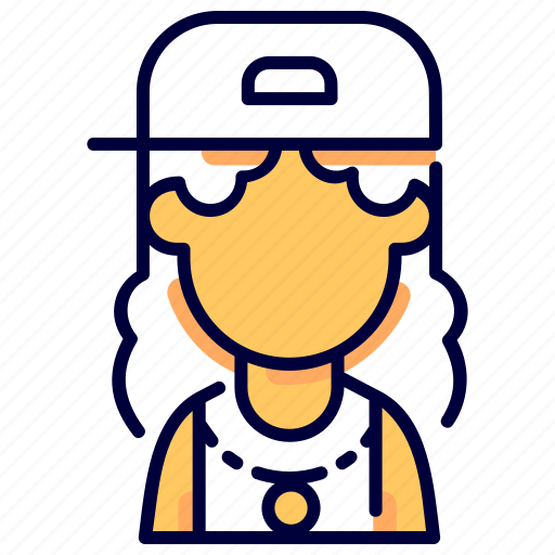 Avatar, female, hip, hop, user, woman icon - Download on Iconfinder