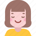 avatar, emoji, emoticon, face, profile, relieved, user