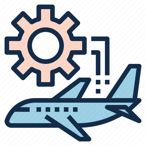 Aviation Check Engine Maintenance Plane Repair Icon Download On
