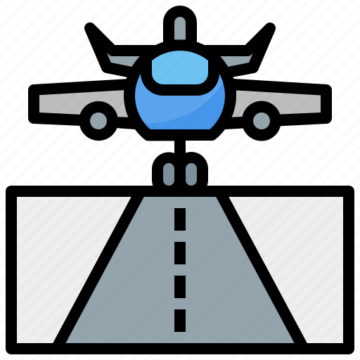 Airplane, airport, plane, runway, travel icon - Download on Iconfinder