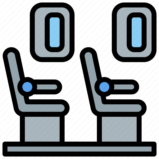 Airline, airplane, plane, seat, seats, transportation icon - Download on Iconfinder