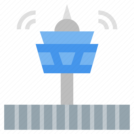 Air, airport, building, control, tower, traffic, travel icon - Download on Iconfinder