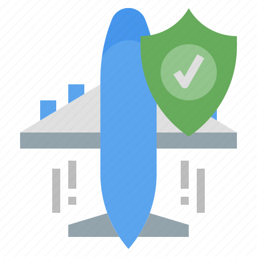 Flight, safe, security, shield, transport, travel icon - Download on Iconfinder