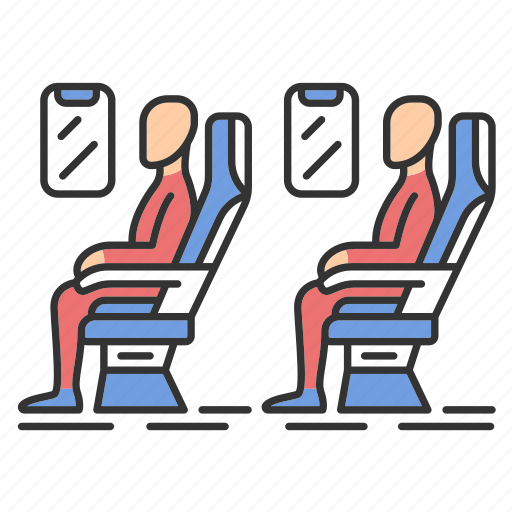 Airplane, comfortable, passenger, plane, salon, seating, travel icon - Download on Iconfinder
