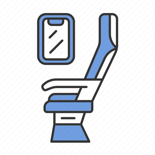 Airplane, comfortable, jet, passenger, seat, seating, window icon - Download on Iconfinder