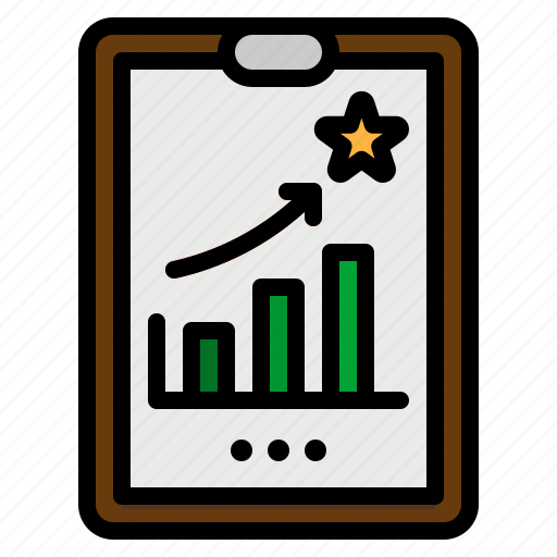 Chart, clipboard, graph, seo, star icon - Download on Iconfinder