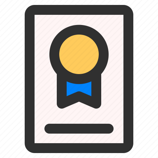 Certificate, success, achievement, award, diploma icon - Download on Iconfinder