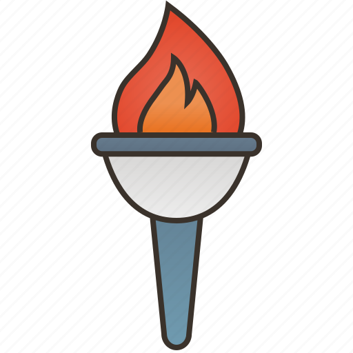 Ceremony, competition, fire, flame, torch icon - Download on Iconfinder