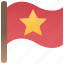 banner, flag, nation, red, star 