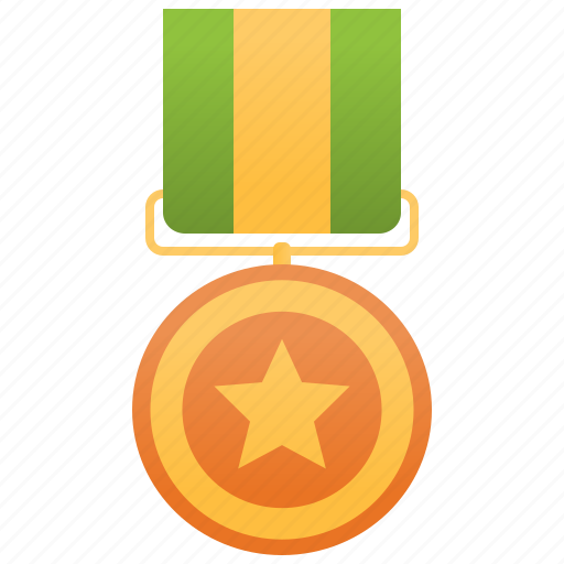 Badge, golden, honorable, medal, star icon - Download on Iconfinder