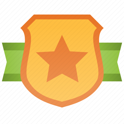 Badge, banner, golden, military, shield icon - Download on Iconfinder