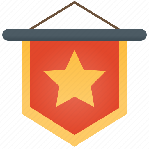 Award, banner, flag, pennant, red icon - Download on Iconfinder