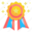 achievement, award, badge, certification, champion, star, winner 