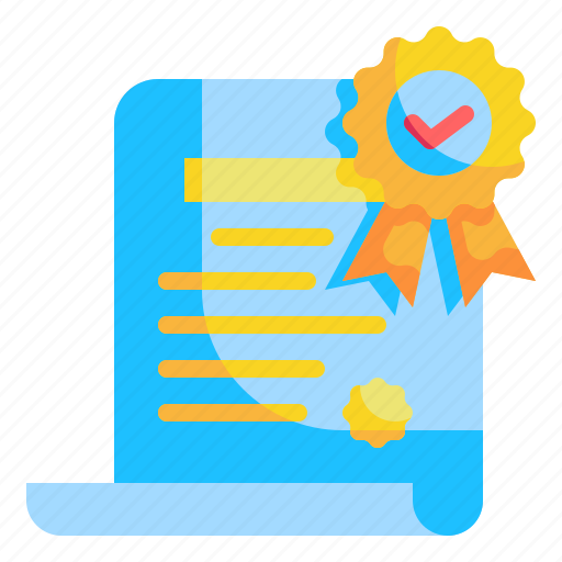 Award, certificate, champion, check, diploma, document, success icon - Download on Iconfinder