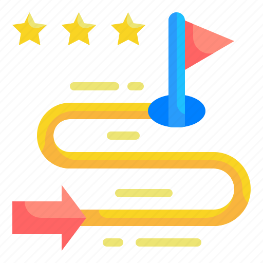 Arrows, destination, flag, goal, star, strategy, success icon - Download on Iconfinder