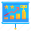 arrows, chart, graph, report, statistics, success, trophy 