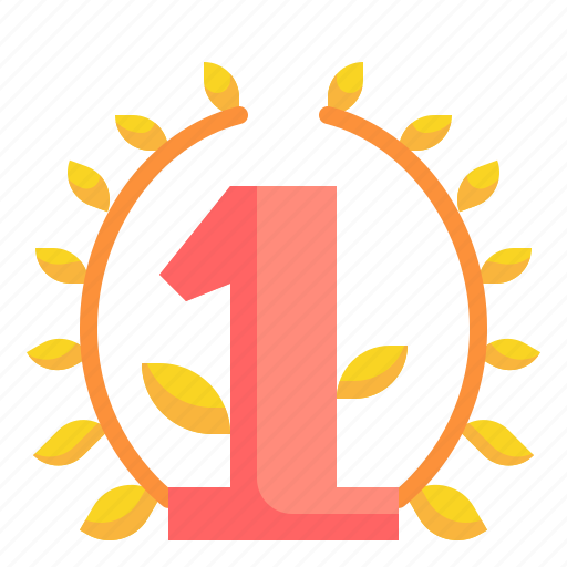 Champion, laurel, number, prize, success, winner icon - Download on Iconfinder